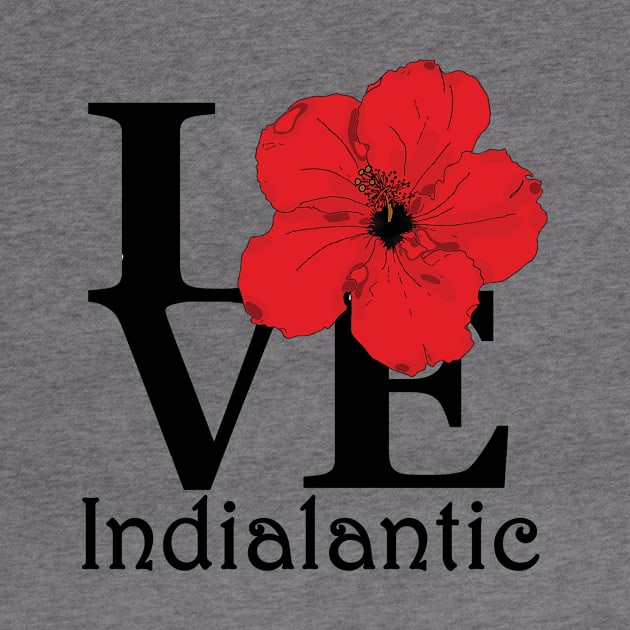 Indialantic LOVE Red Hibiscus by Indialantic